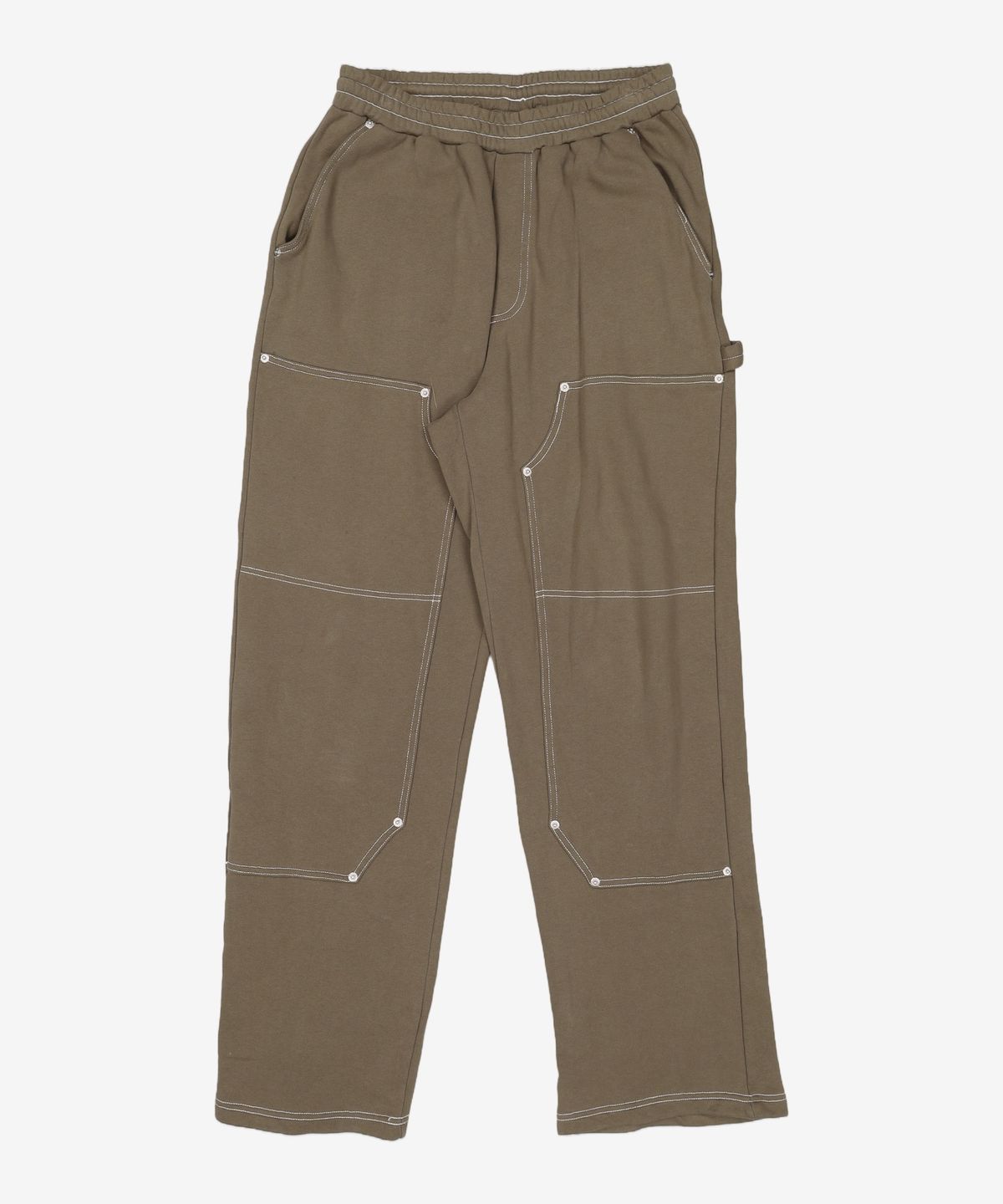 크리틱(CRITIC) DOUBLE KNEE SWEATPANTS KHAKI M