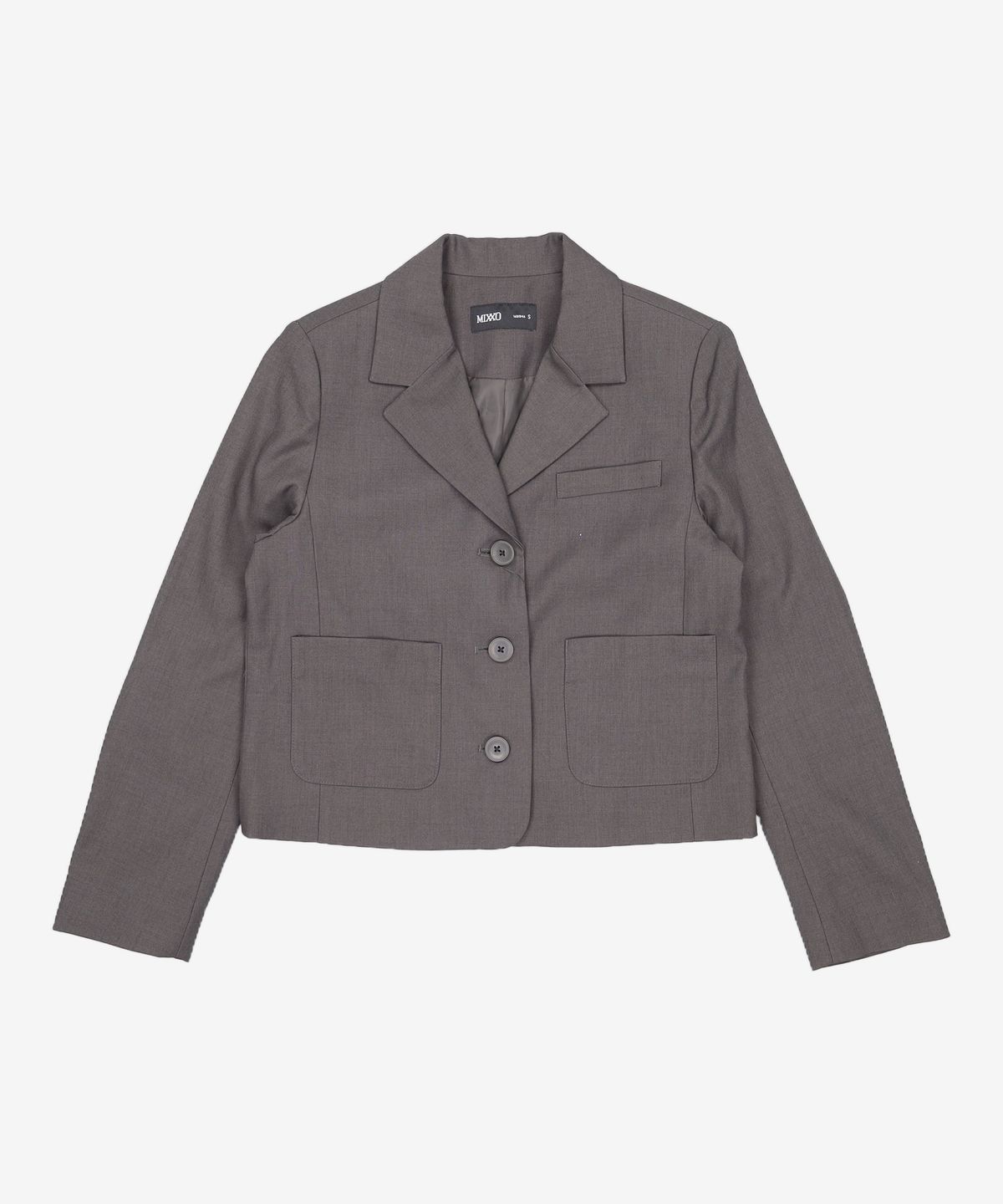 미쏘(MIXXO) 테일러드 3버튼 크랍자켓 MIWJKCT1PG S