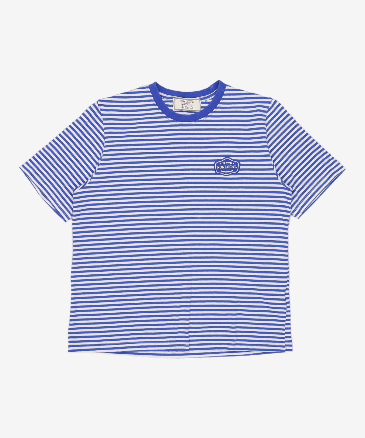논로컬(NONLOCAL) Yacht Club T-shirt - Blue FREE