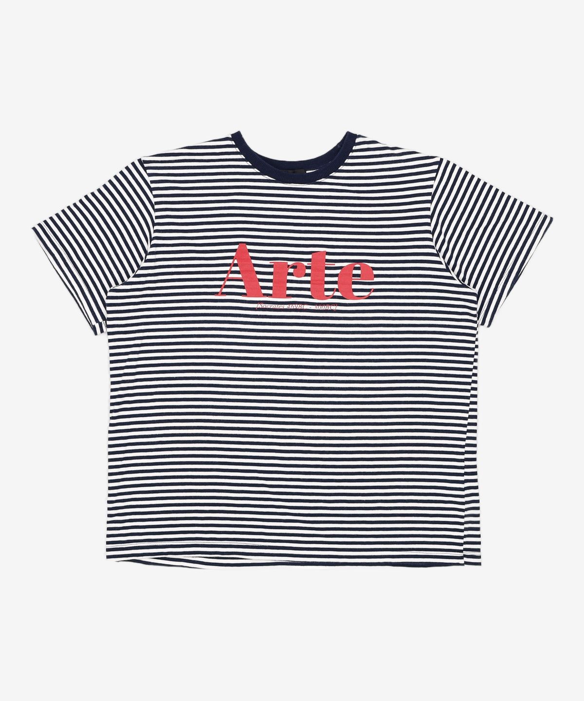 룩캐스트(LOOKAST) NAVY STRIPE ARTE LOGO TSHIRT ONE