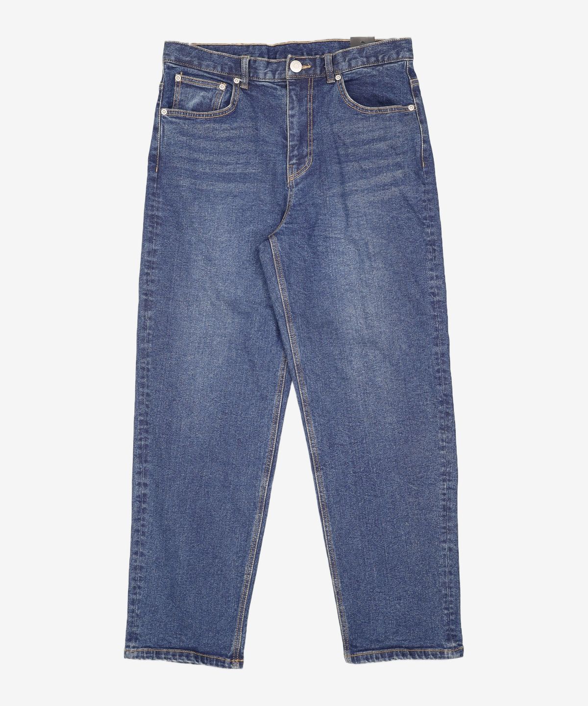 그루브라임(GROOVE RHYME) (기모) DENIM TAPERED PANTS (INDIGO BLUE) [LRSWDDT908M] L