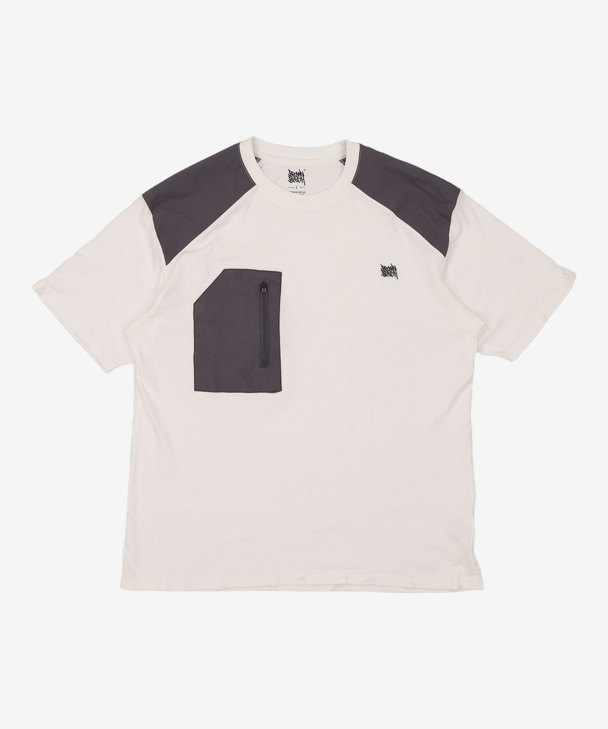 브라운브레스(BROWNBREATH) TAG COMBI TEE - WHITE L