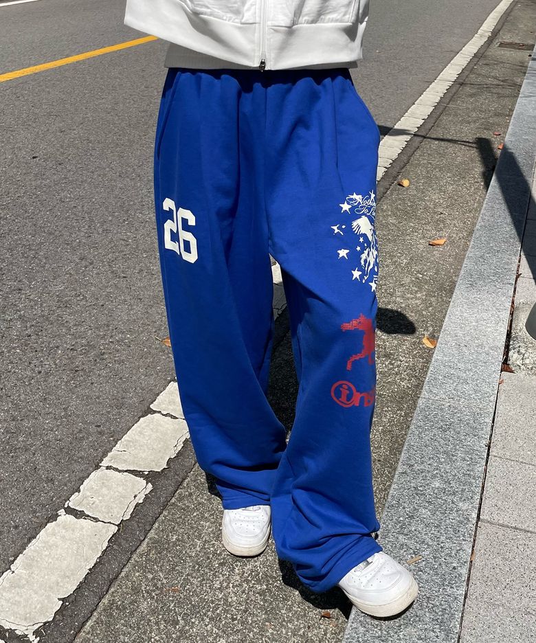 로얄 레거시 스웻 팬츠 블루