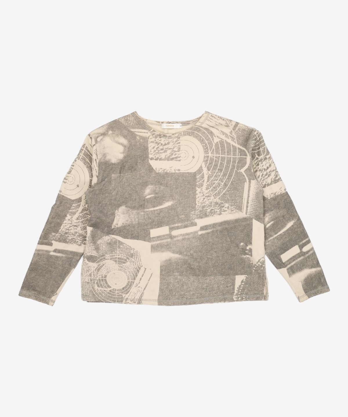 큐리티(CURETTY) C HALFTONE SWEATSHIRT_BEIGE S