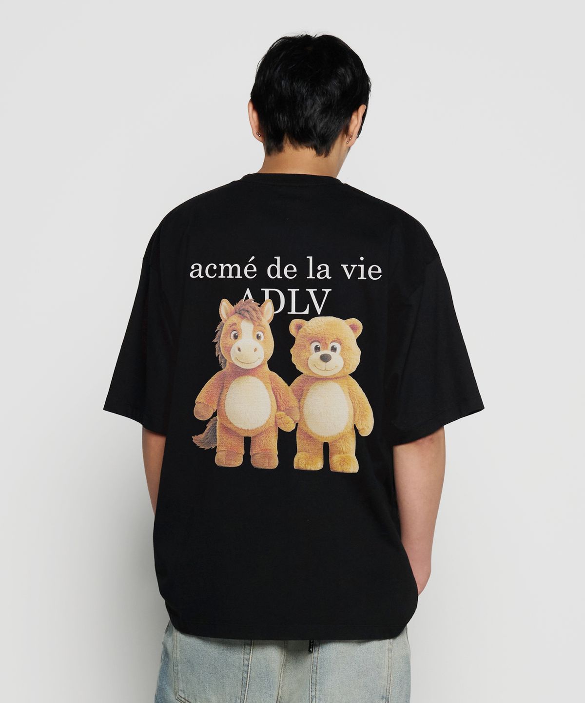 아크메드라비(ACME DE LA VIE) ADLV BEAR & HORSE FRIENDS SHORT SLEEVE T-SHIRT