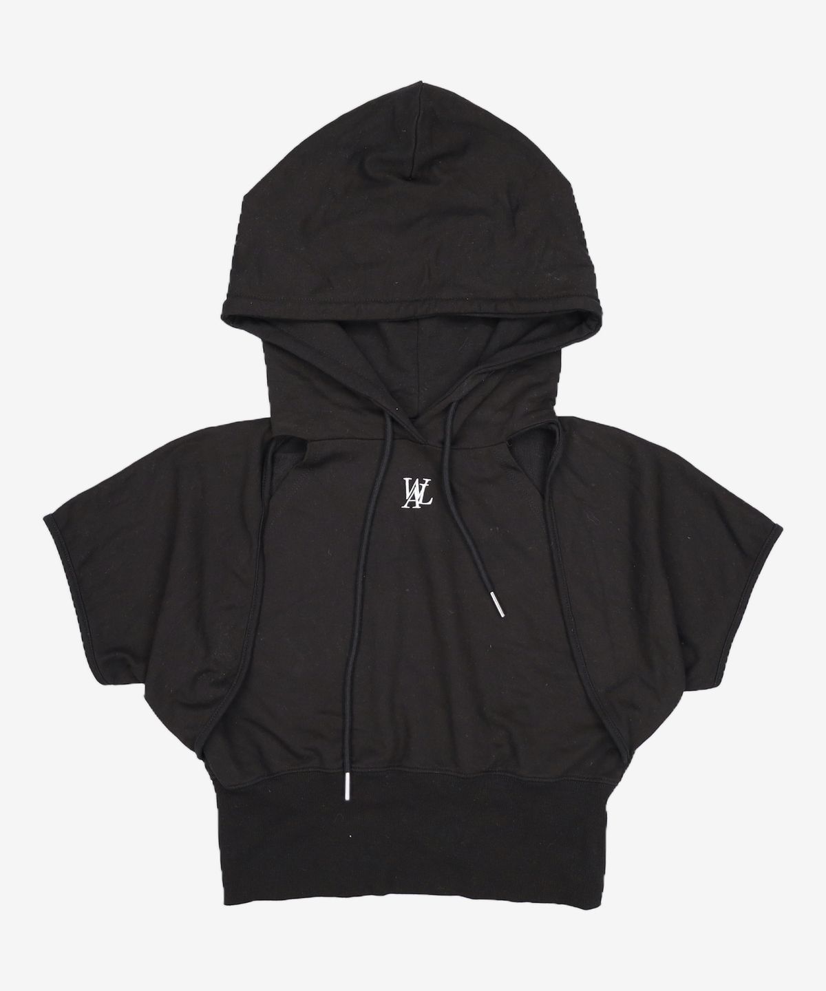 우알롱(WOOALONG) Bolero half hood T-shirts - BEIGE M