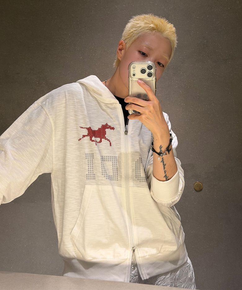 시스템 에러 슬럽 라이트 후드 집업 아이보리