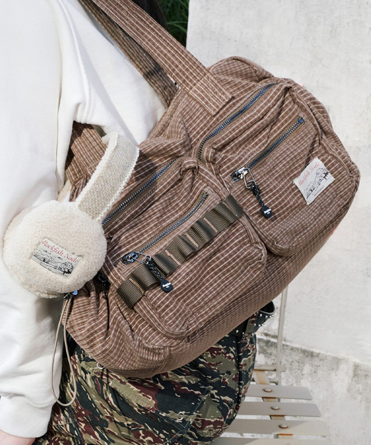 락피쉬웨더웨어(ROCKFISH WEATHERWEAR) CHECK BOWLING BAG - 2 colors