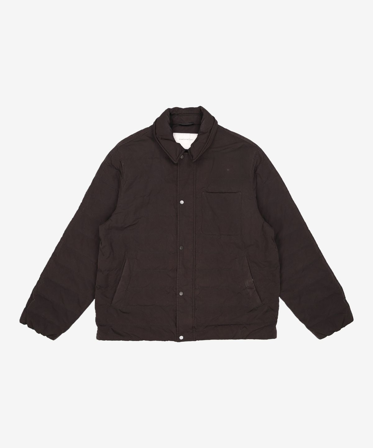 커스텀멜로우(CUSTOMELLOW) quilting shirt style down jumper_CWUAW21773GRD 100