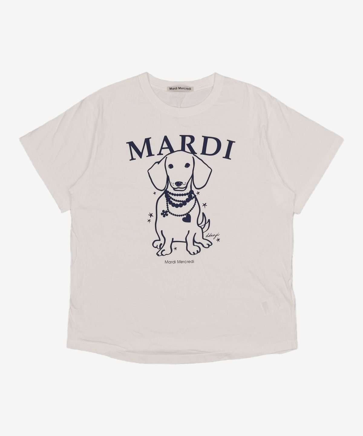 마르디 메크르디(MARDI MERCREDI) 반소매 티셔츠 FREE