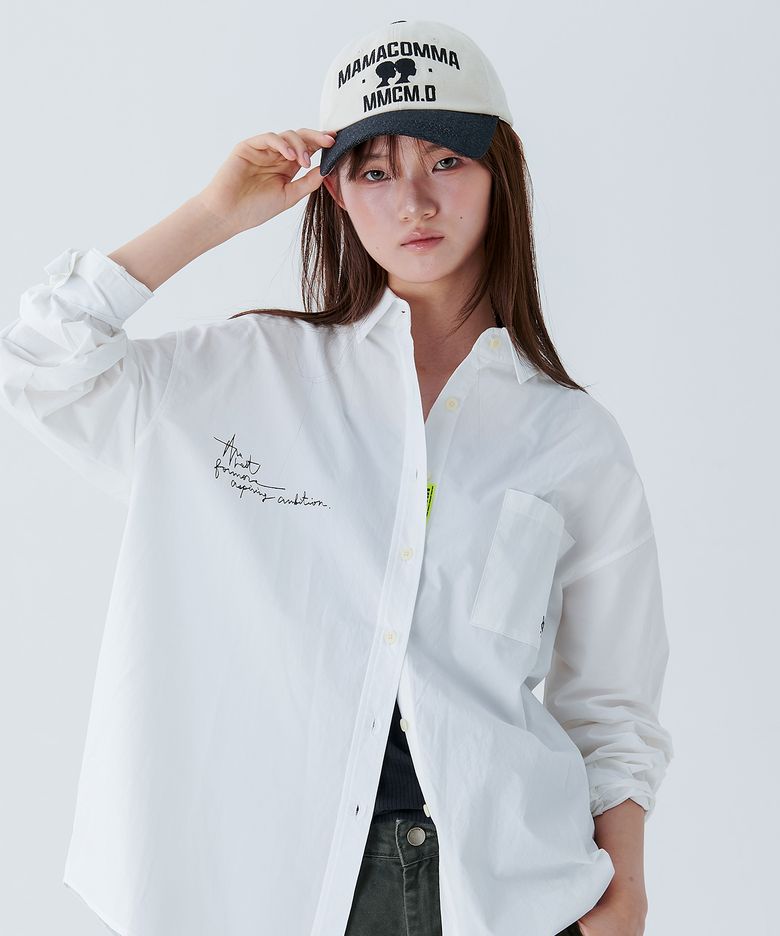 MM Drawing N.03 Oversized Shirt WH