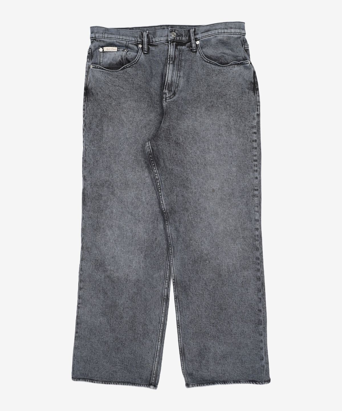 캘빈클라인 진(CALVIN KLEIN JEANS) 남성 와이드핏 다크블루 네이비 데님 J327354 1BJ 34
