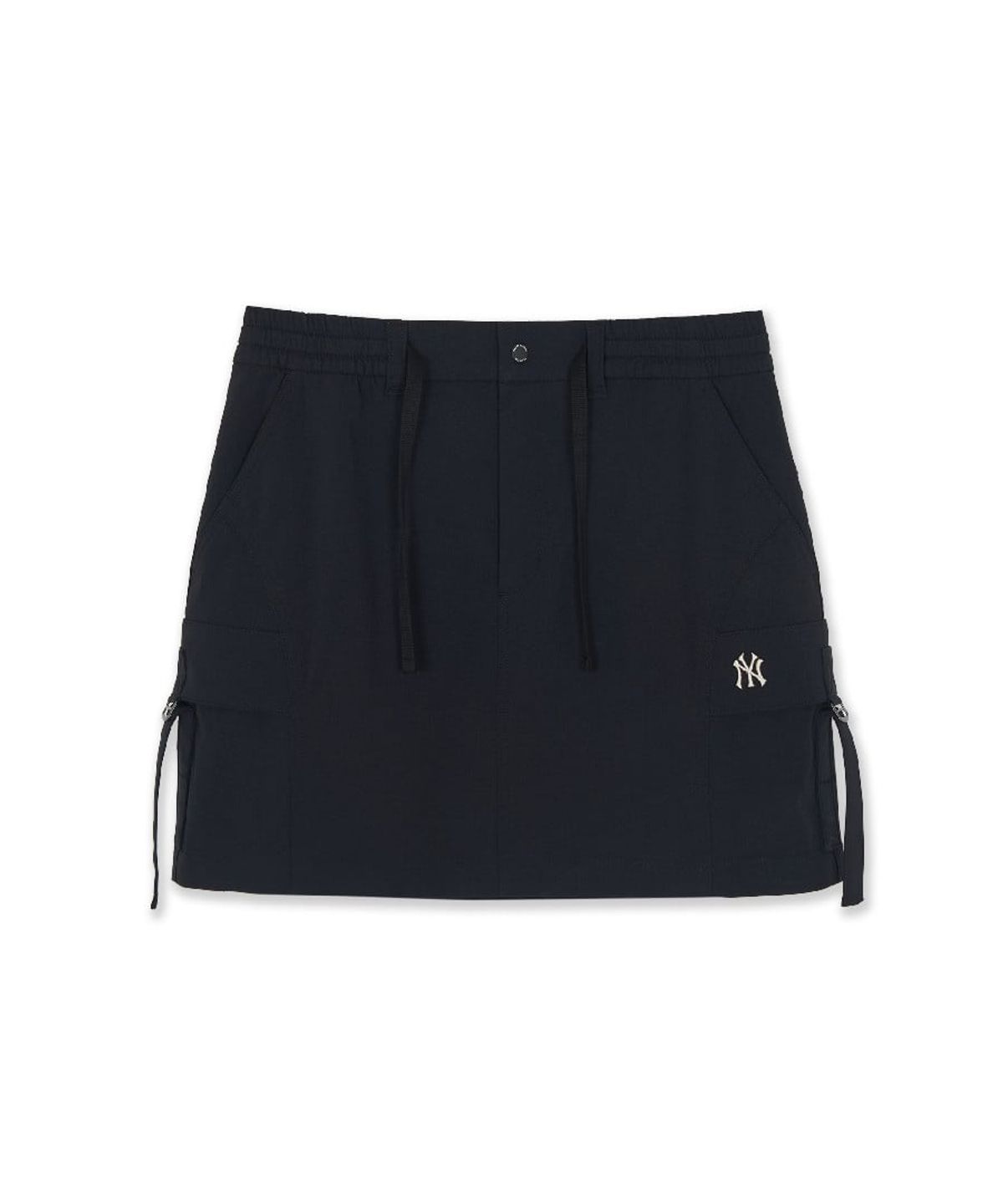 엠엘비(MLB) 여성 코튼터치 스트랩 카고 미니 스커트 NY (Black)