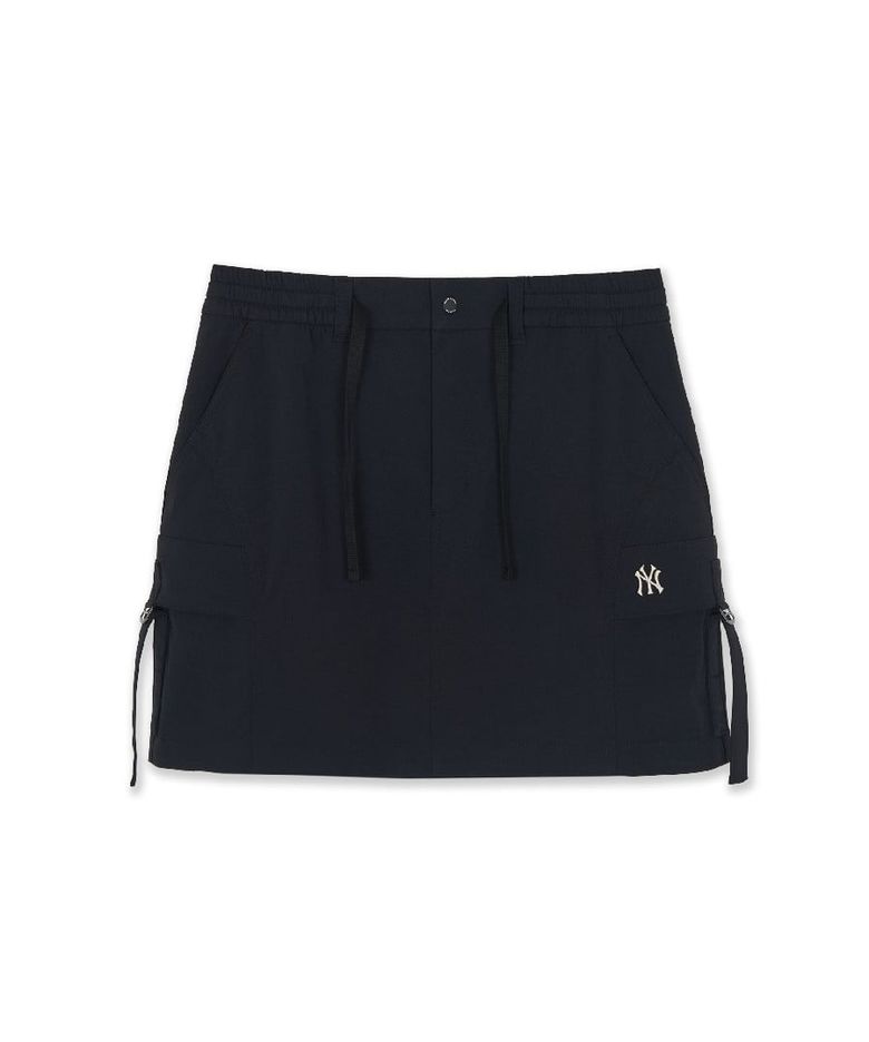 여성 코튼터치 스트랩 카고 미니 스커트 NY (Black)