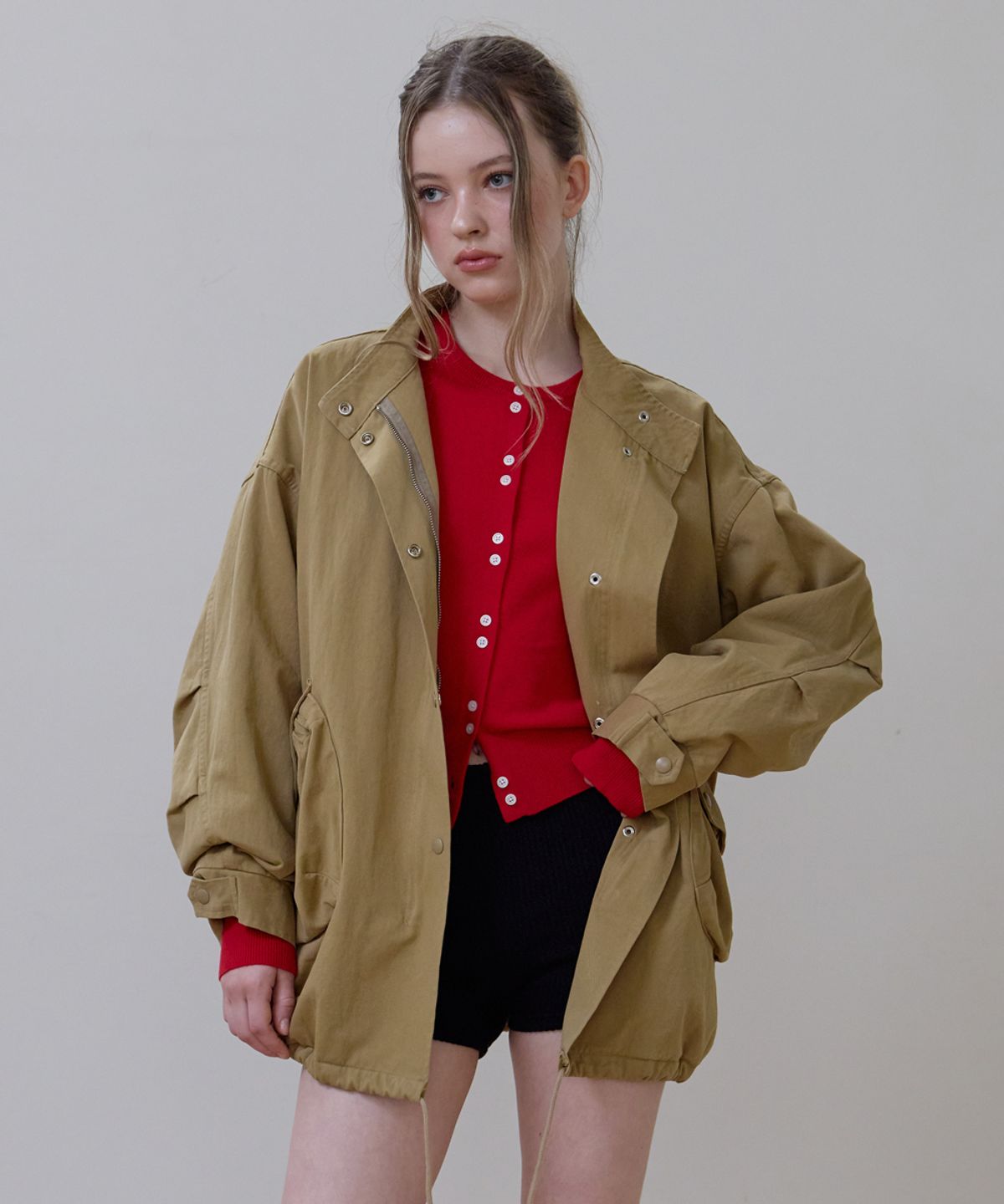 로제프란츠(ROSEFRANTZ) Overfit Padded Field Jacket [Beige]