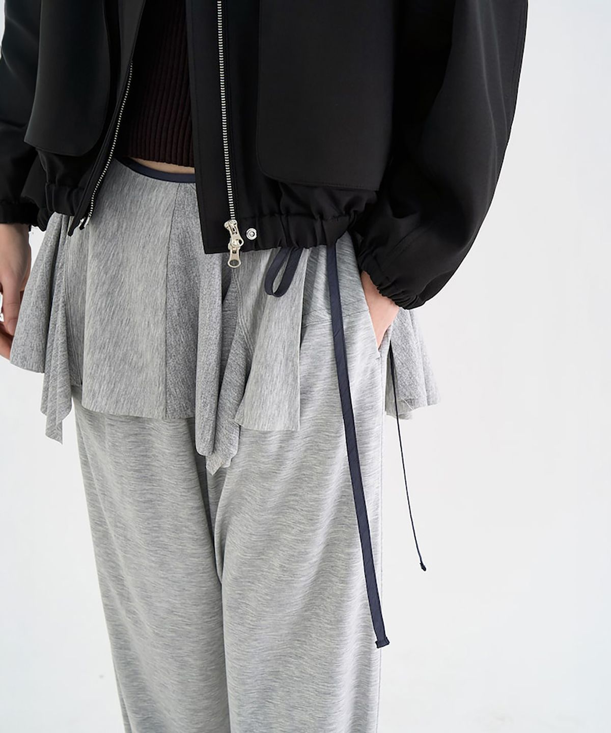 앙개(ANGGAE) Jersey Chou Chou  Grey