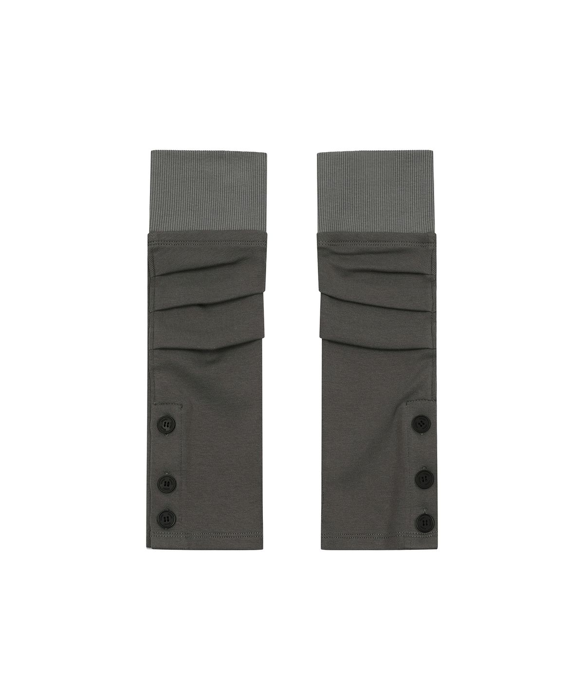 미세키서울(MISEKI SEOUL) Pleats button arm warmer GREY