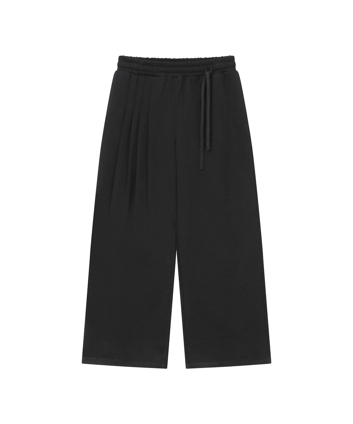 미세키서울(MISEKI SEOUL) Pleats jersey wide pants BLACK