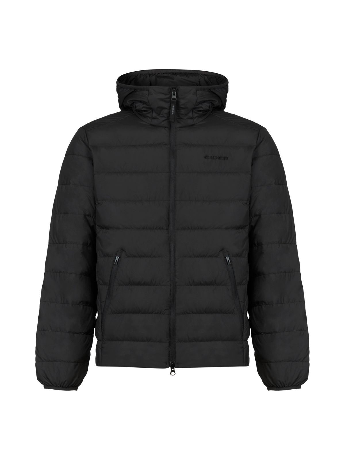 아이더(EIDER) POP UNI 경량 후드 퀼팅 다운 자켓_Black