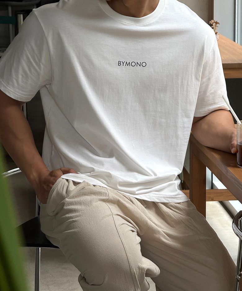 모노 시그니처 심플 로고 베이직 반팔티