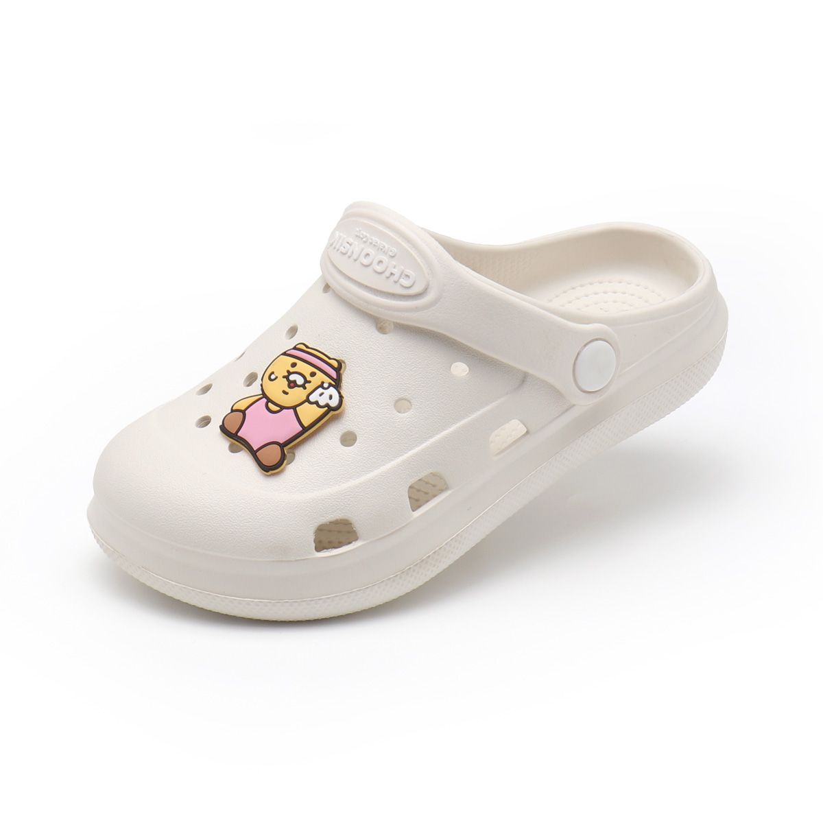 카카오프렌즈 슈즈(KAKAO FRIENDS SHOES) 춘식이 헬린이 파크 샌들 [아이보리]