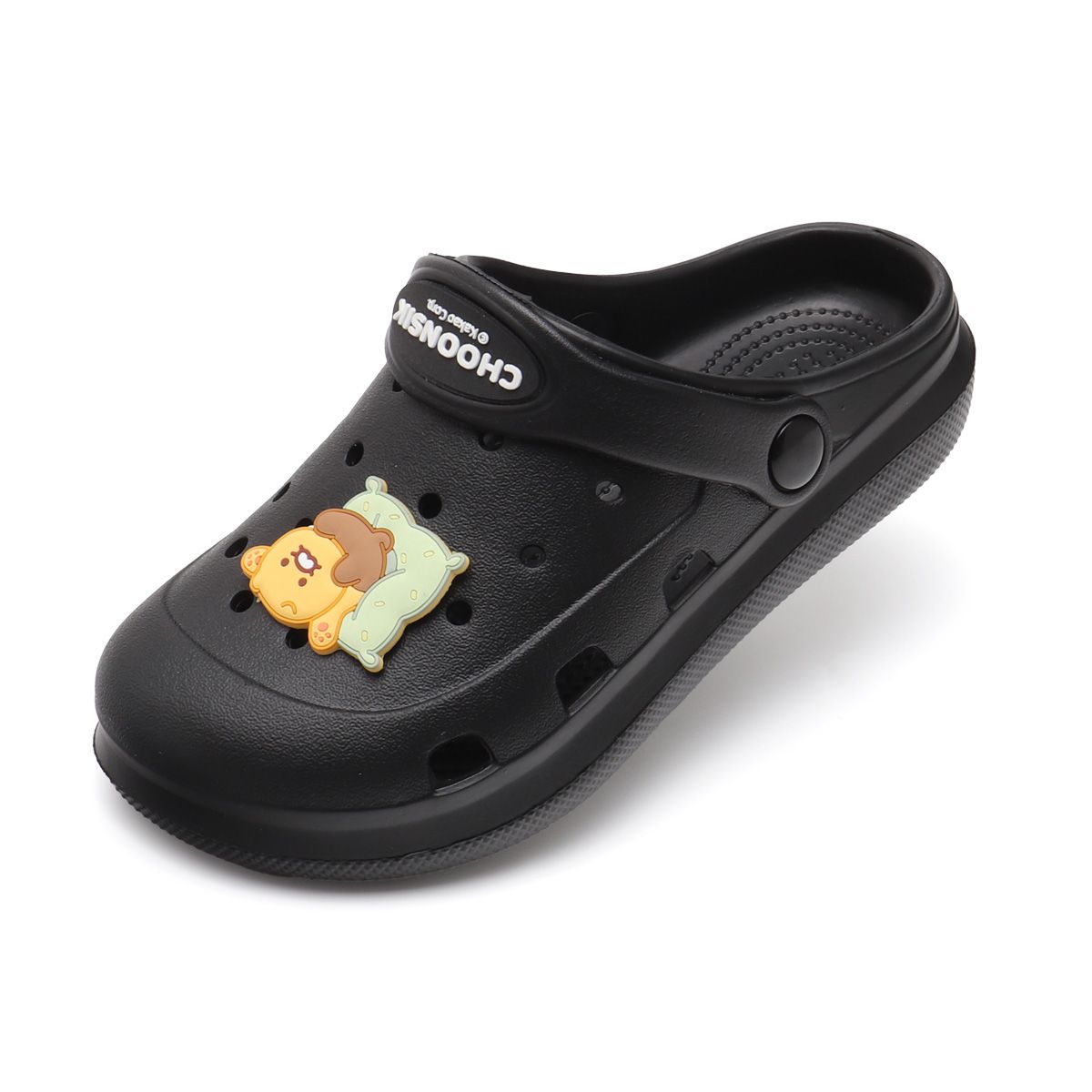 카카오프렌즈 슈즈(KAKAO FRIENDS SHOES) 춘식이 패밀리 파크 샌들 [블랙]