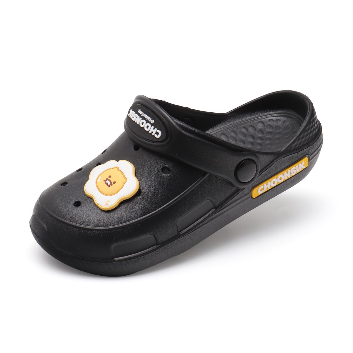 카카오프렌즈 슈즈(KAKAO FRIENDS SHOES) 춘식이 굿모닝 통통 샌들 [블랙]