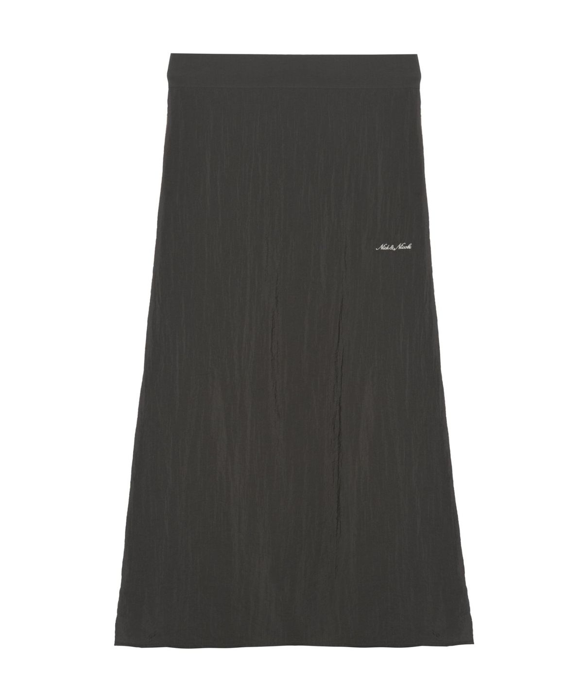 닉앤니콜(NICK&NICOLE) LIGHTWEIGHT LONG SKIRT_CHARCOAL