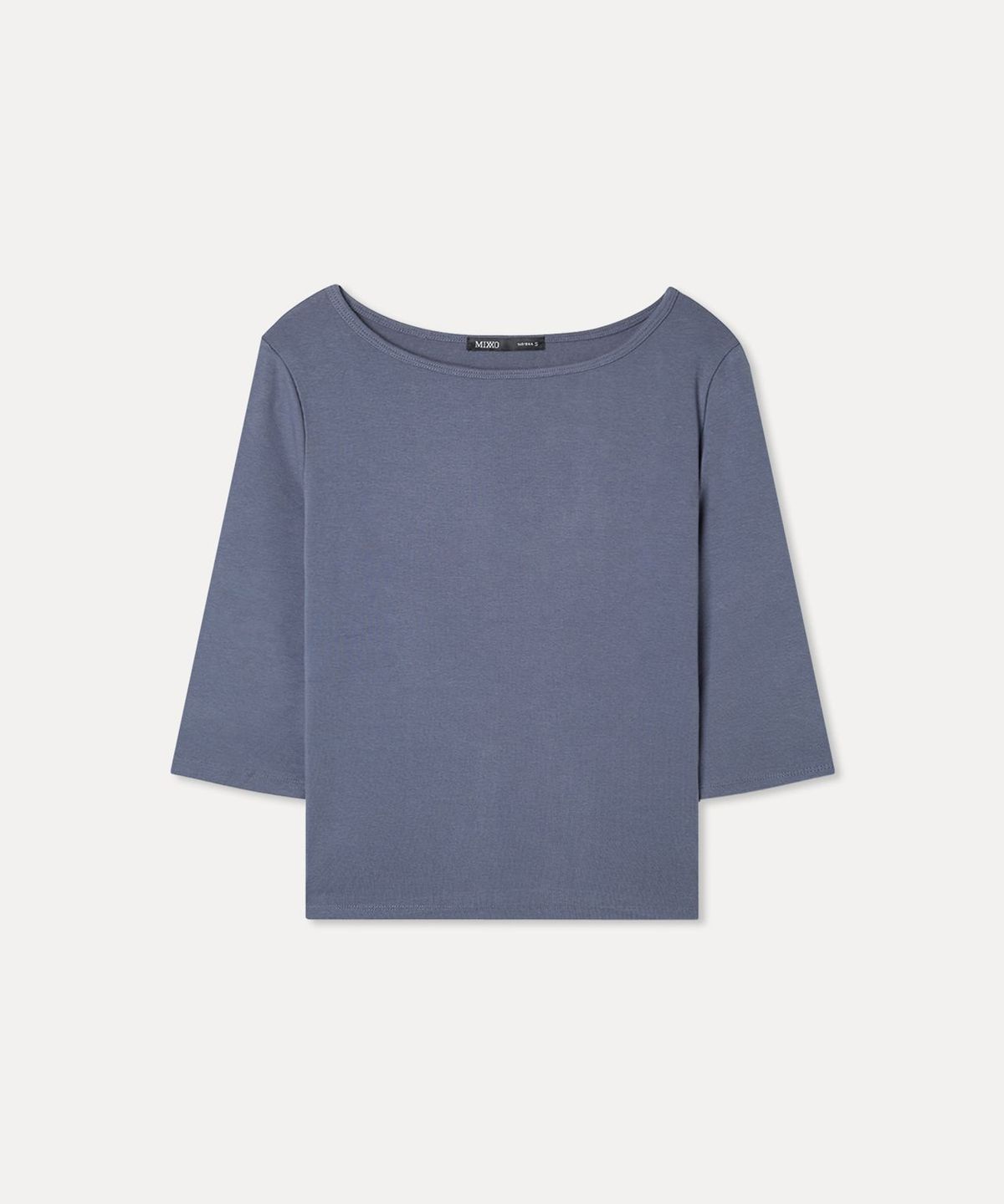 미쏘(MIXXO) 보트넥 7부 티셔츠_MIWHWG910A