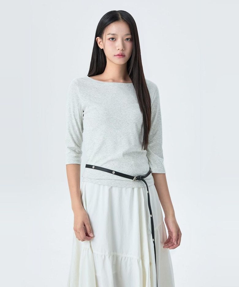 보트넥 7부 티셔츠_MIWHWG910A