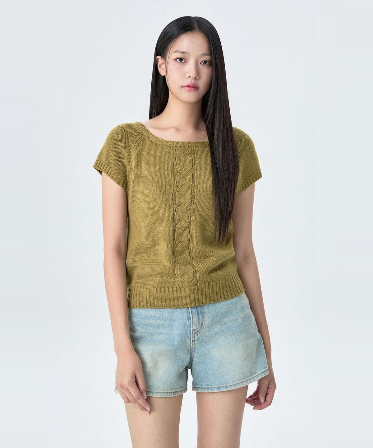 미쏘(MIXXO) 레이어드용 반팔 니트_MIWKAG946T