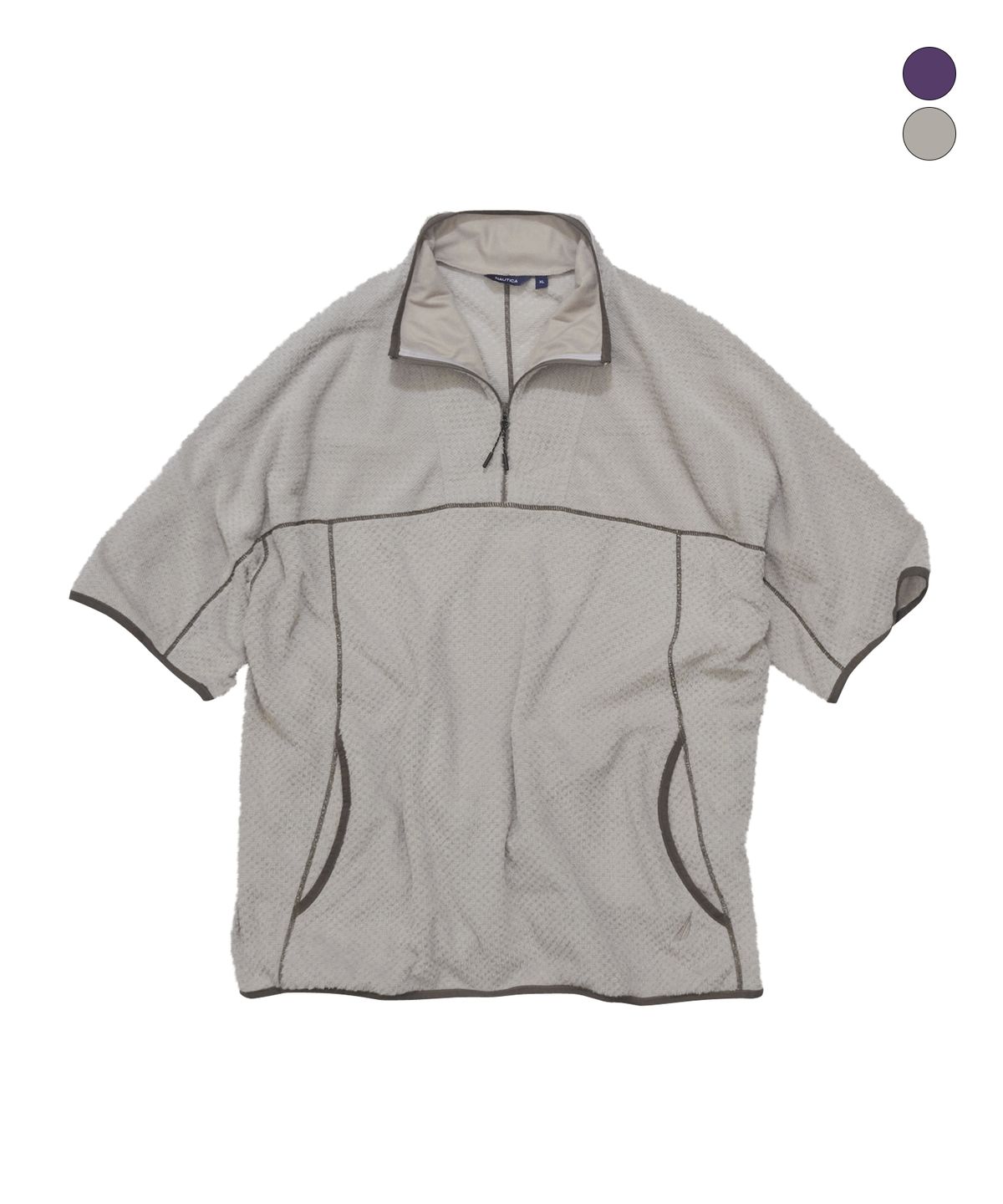 노티카(NAUTICA) 폴라 벤트 반소매 하프집 풀오버(2colors) NFL2276