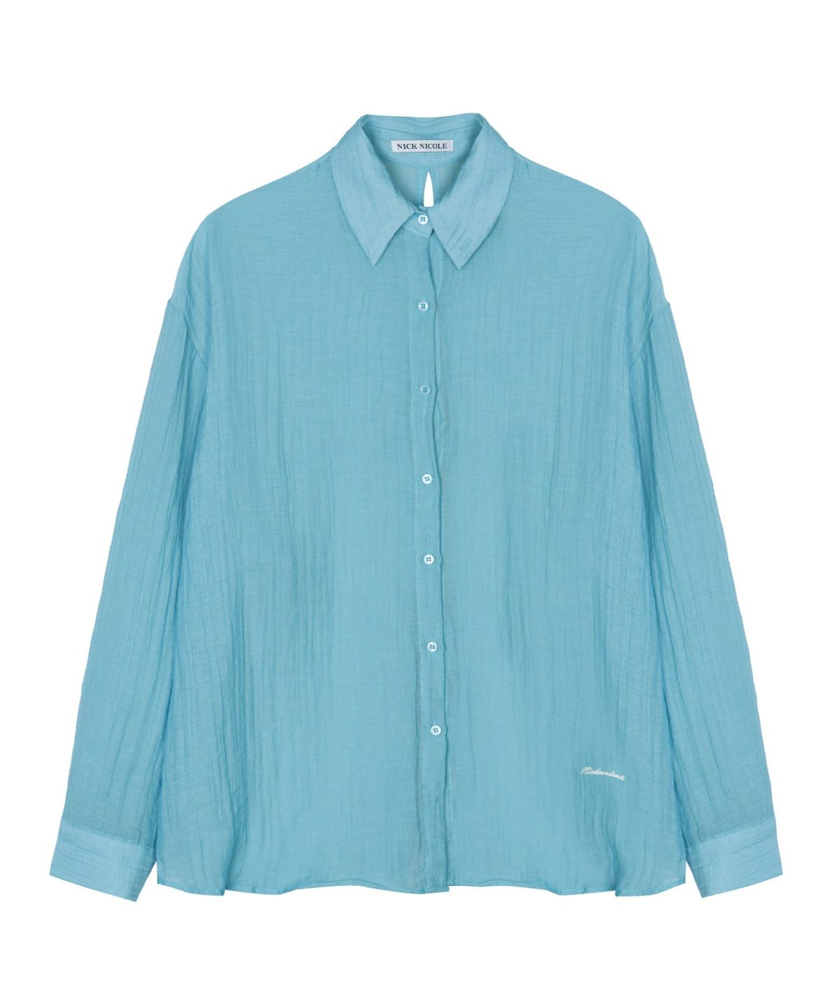 닉앤니콜(NICK&NICOLE) BACK STRAP SHIRT_BLUE