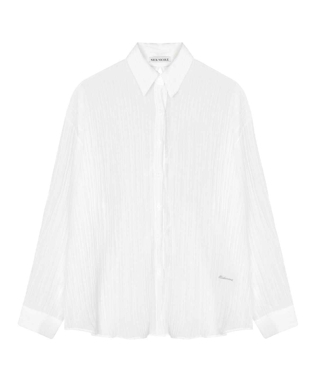 닉앤니콜(NICK&NICOLE) BACK STRAP SHIRT_IVORY