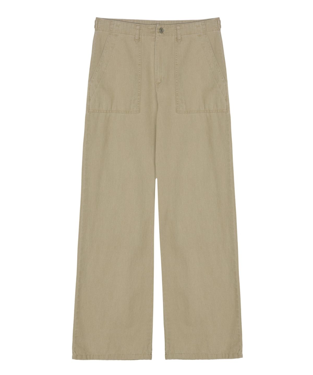 닉앤니콜(NICK&NICOLE) PATCH POCKET WIDE PANTS_BEIGE