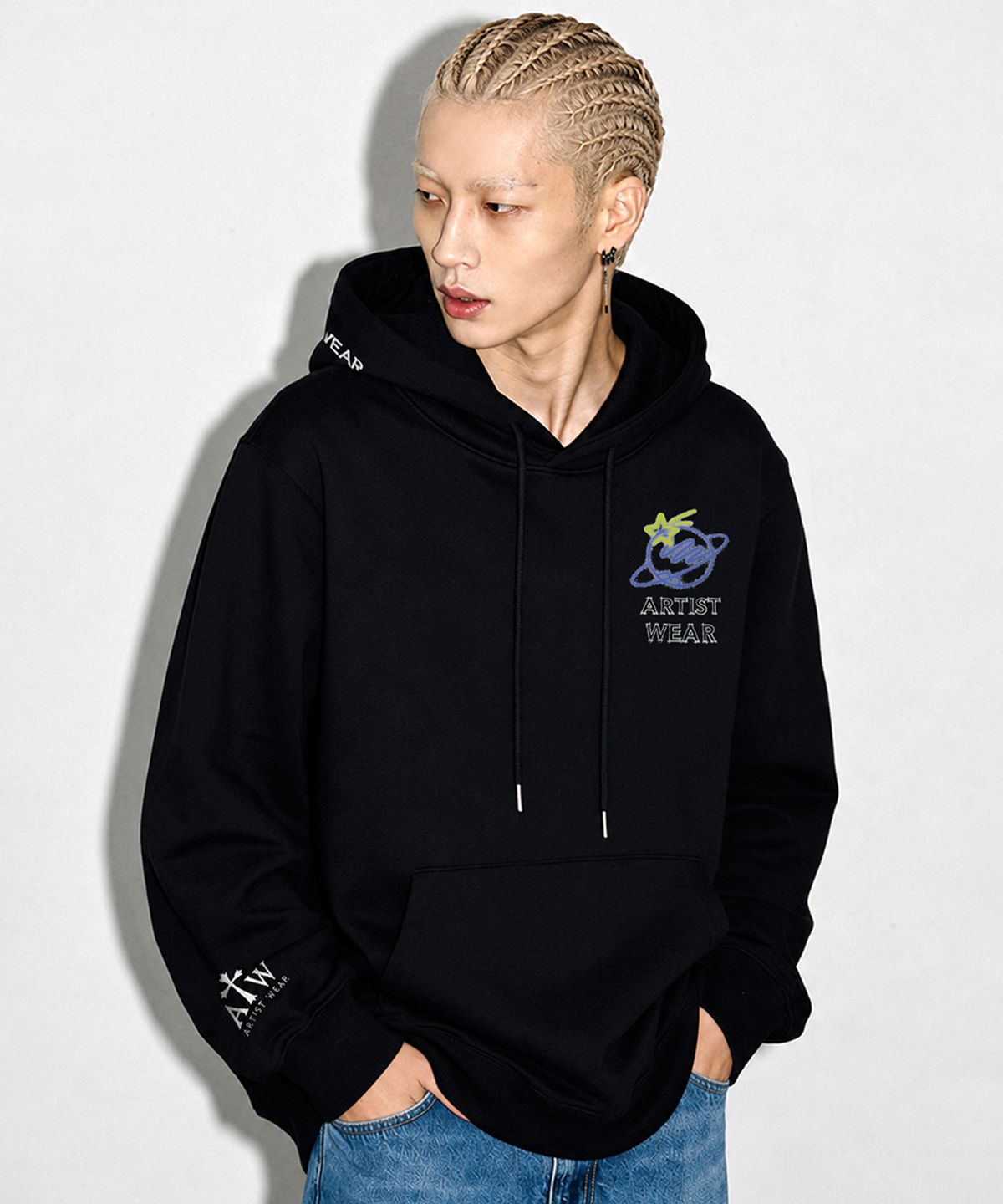 아티스트웨어(ARTISTWEAR) 슬립 플래닛 후드티