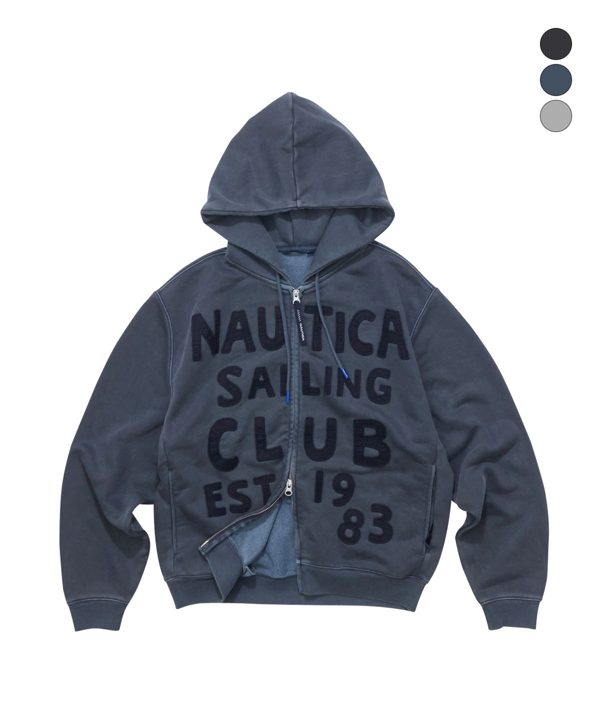 노티카(NAUTICA) 세일링 클럽 후드 집업 자켓(3colors) NJK1696