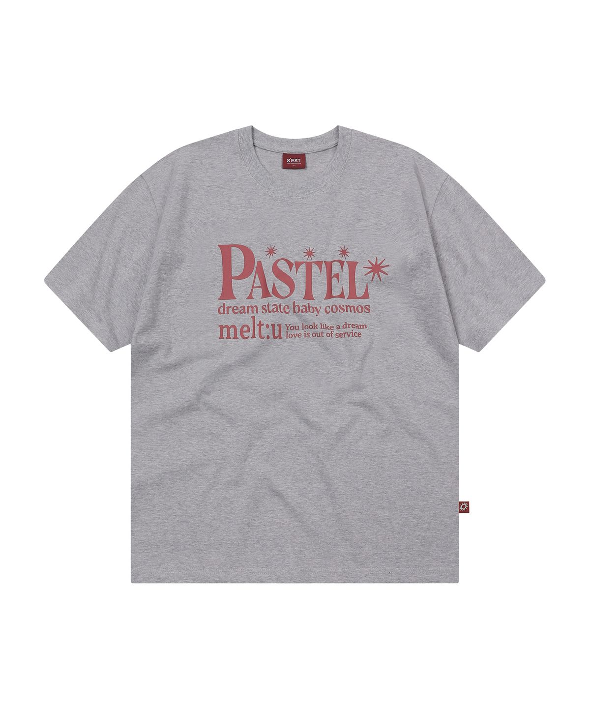 에스이에스티(S'EST) Pastel T-shirts Gray