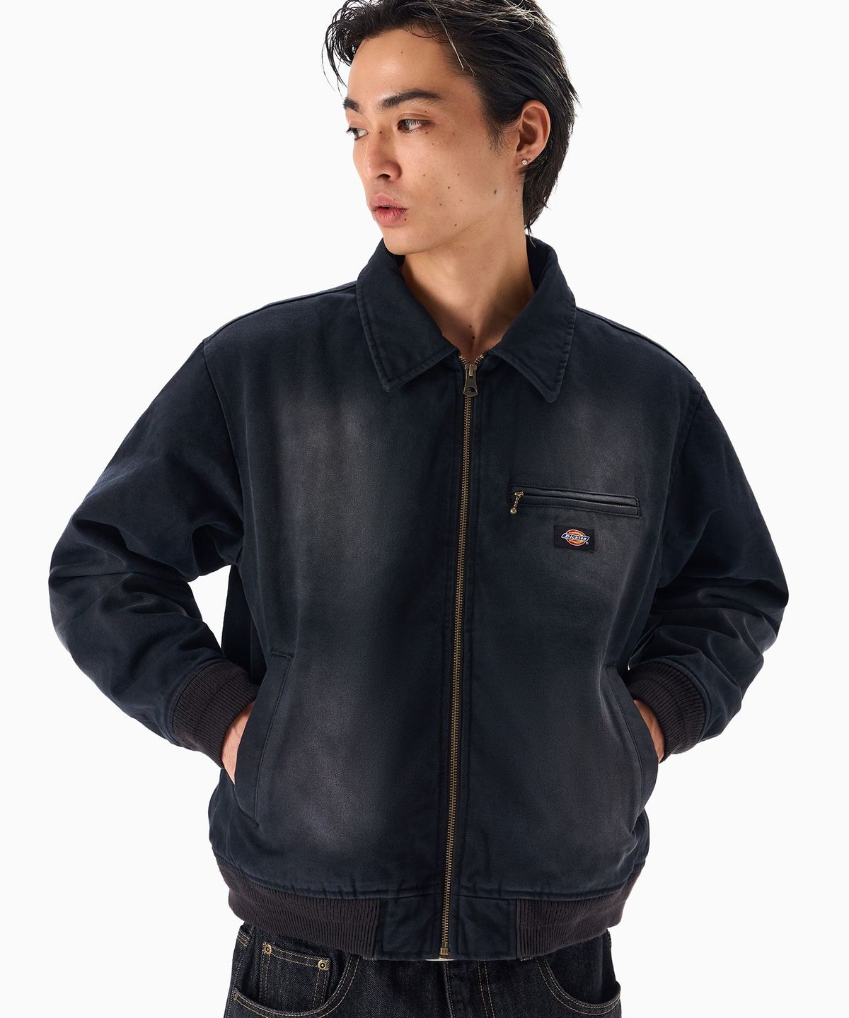 디키즈(DICKIES) 시어링 페인터 재킷 Black