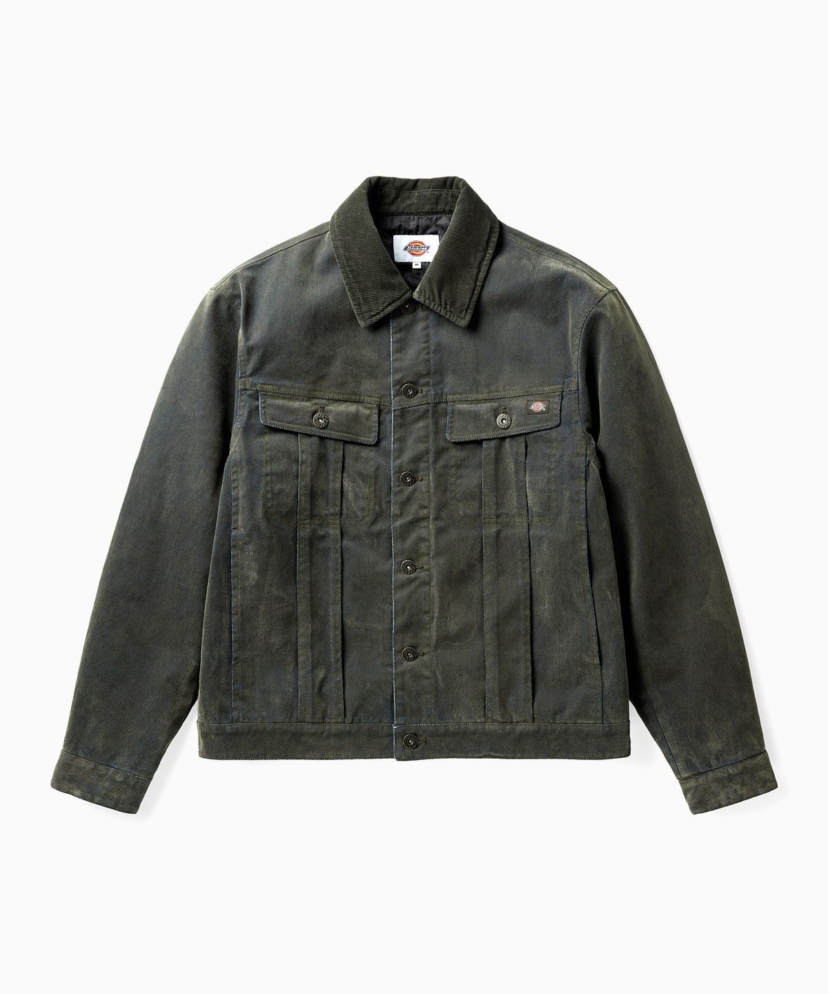 디키즈(DICKIES) 벨벳 데님 트러커 재킷 Olive