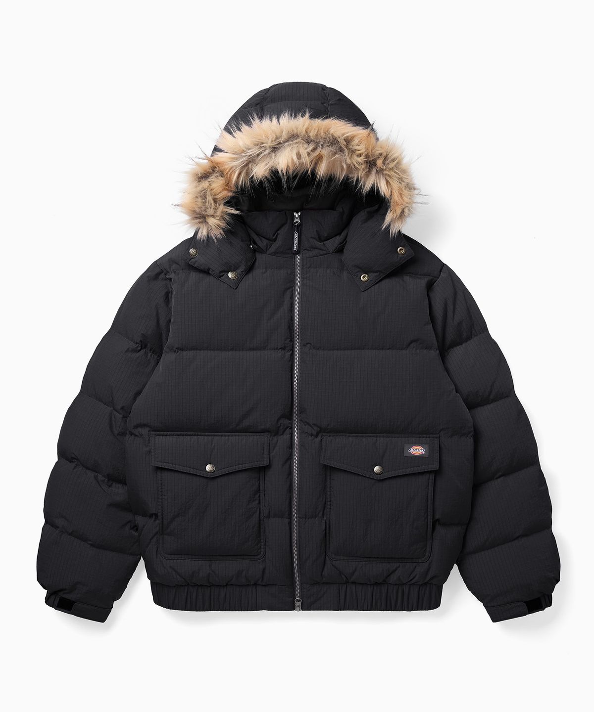 디키즈(DICKIES) 퍼 후디드 헤비 다운 재킷 Black