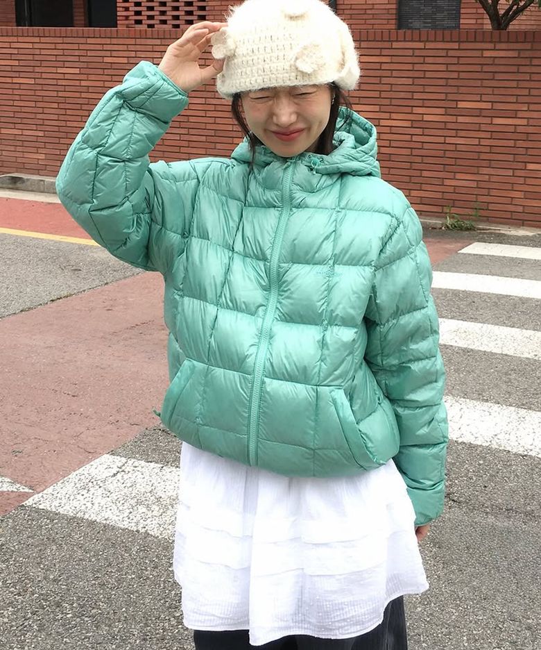 파고 후디드 미드 다운 재킷 Mint