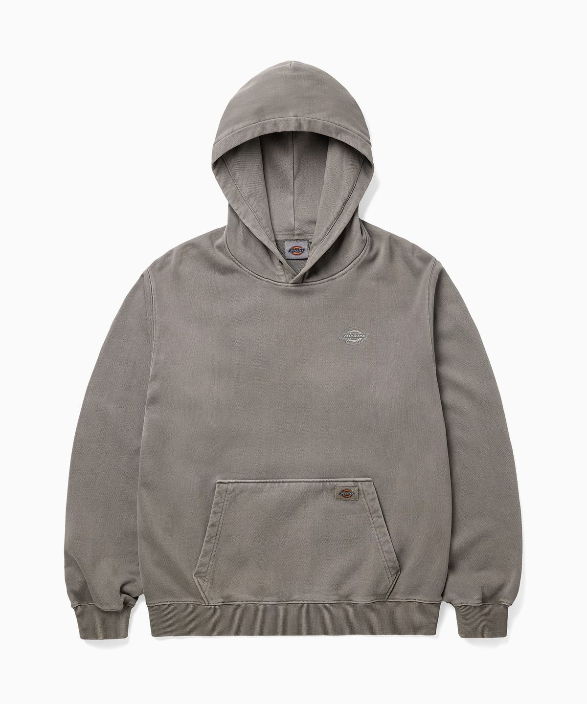 디키즈(DICKIES) 가먼트 다이드 크롭 후디 Brown