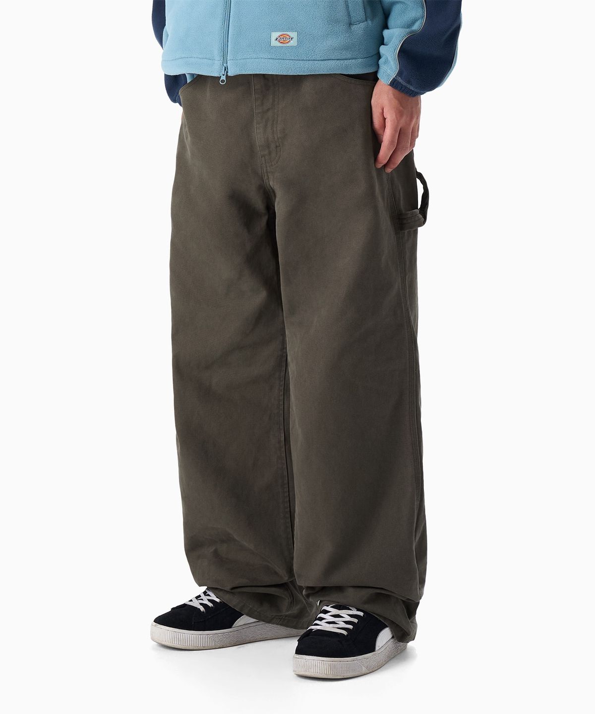 디키즈(DICKIES) 와이드 1939 덕 캔버스 카펜터 팬츠 Moss Green