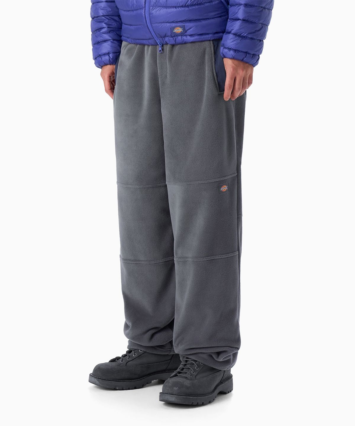 디키즈(DICKIES) 폴라텍 플리스 더블니 팬츠 Grey