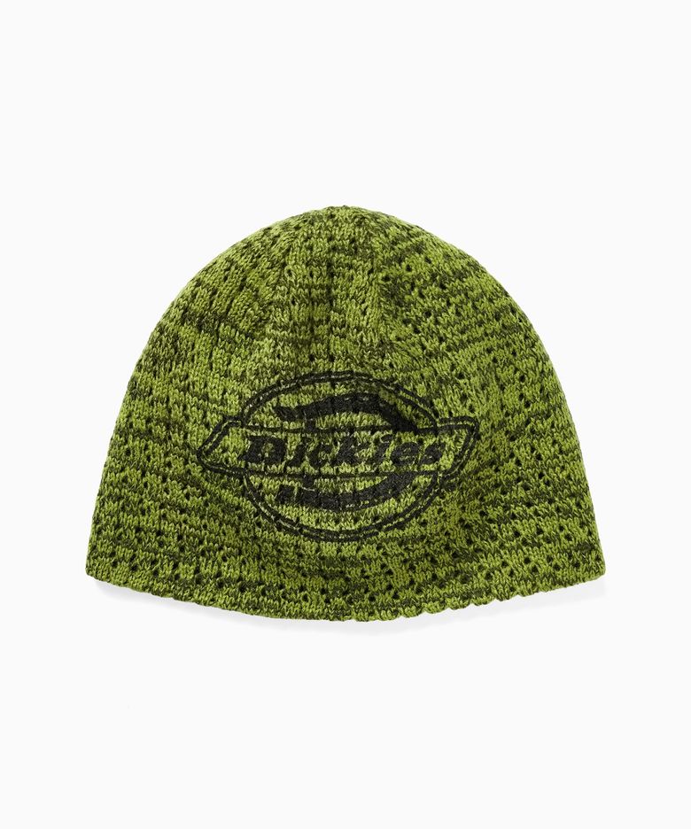 스컬캡 와플 니트 비니 Green