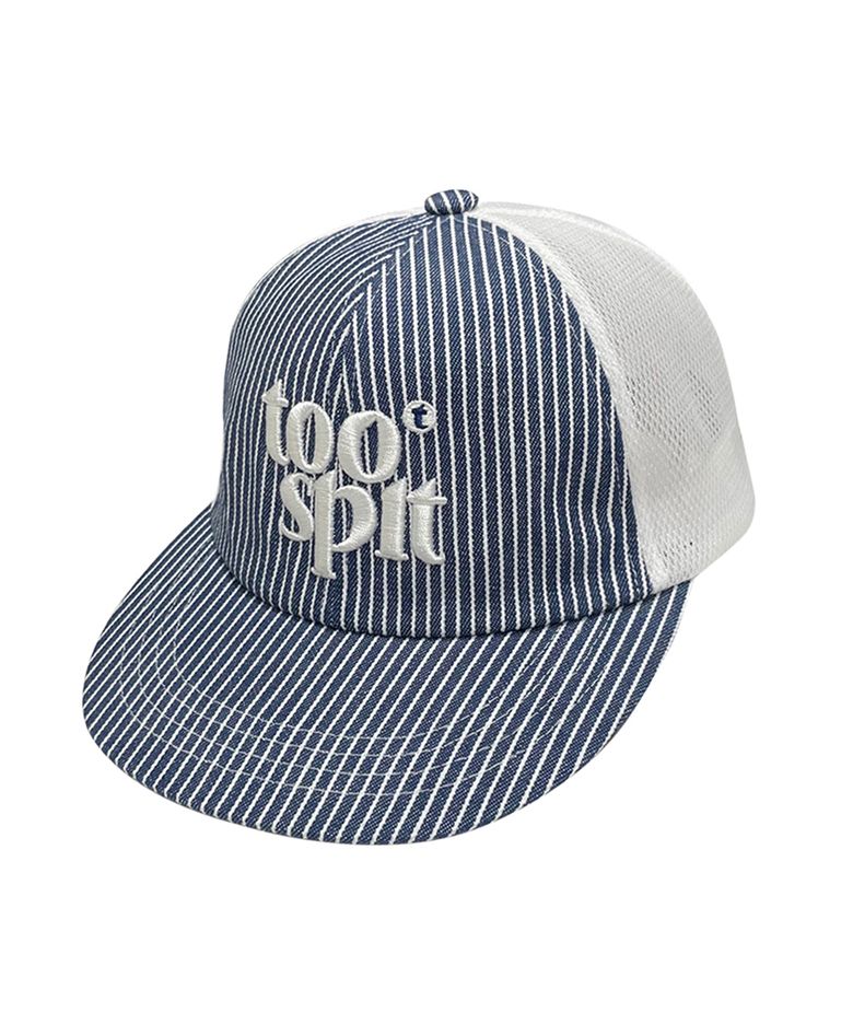 Stripe Mesh Cap (Navy)
