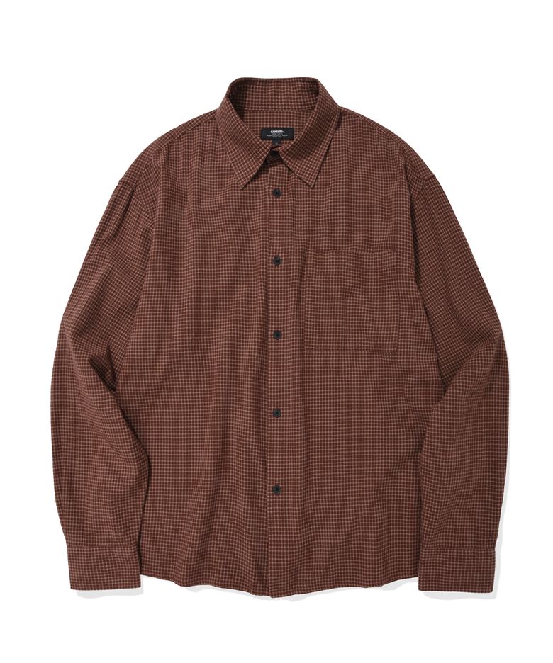 COTTAGE CROPPED CHECK SHIRT (RED)
