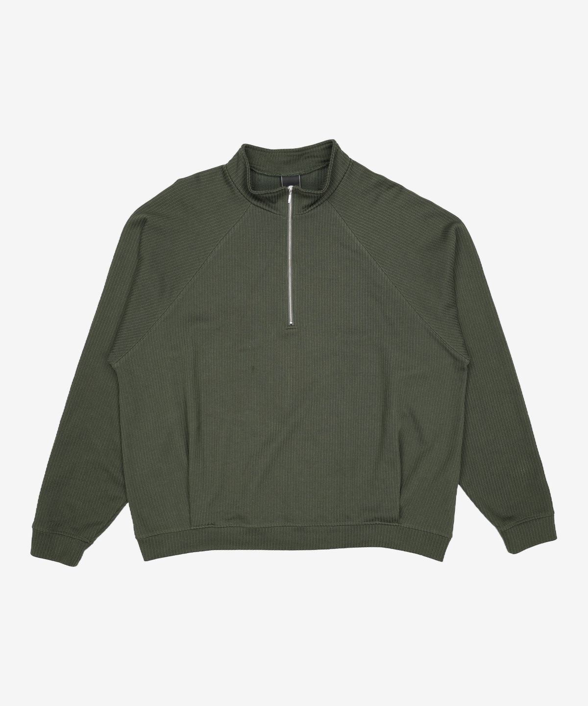프리즘웍스(FRIZMWORKS) COZY HALF-ZIP KNIT _ OLIVE XL