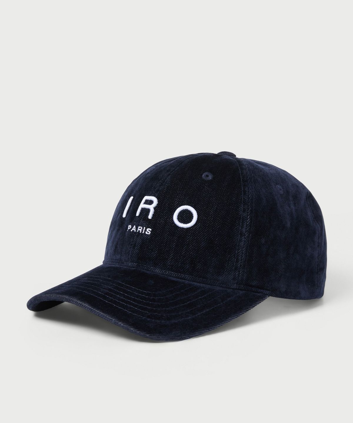 이로(IRO) Bleu 벨벳 데님 볼캡 IXRAA26707NYX